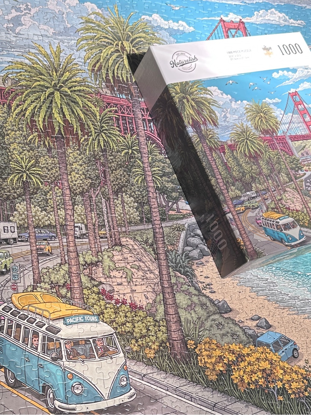 Naturelish 1000-Piece San Francisco Jigsaw Puzzle - Quality Interlocking Pieces